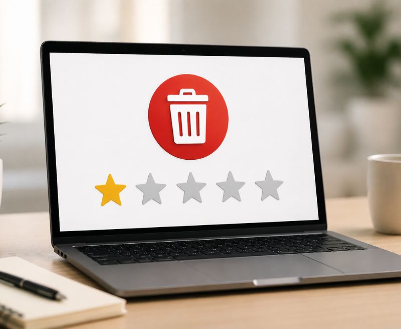 unfaire Google Bewertungen einfach selbst löschen